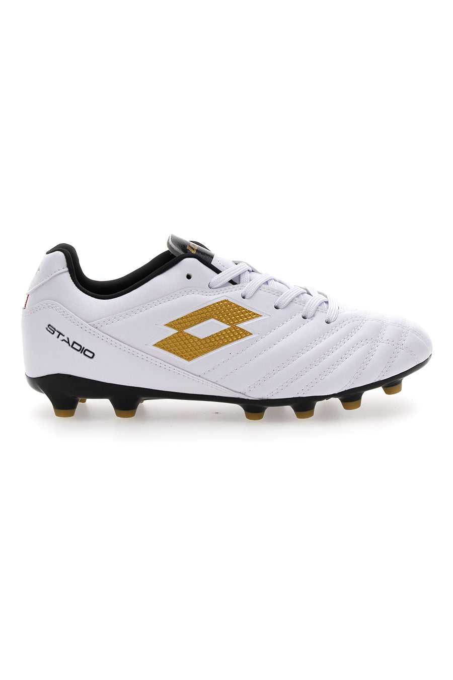 Scarpe da Calcio Bianche e Oro Lotto Stadio 705 Fg Jr