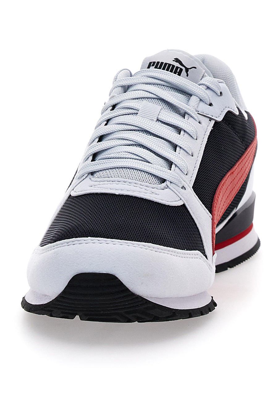 Sneakers Bianche e Nere Con Stringa Rossa Puma St Runner V3 Mesh