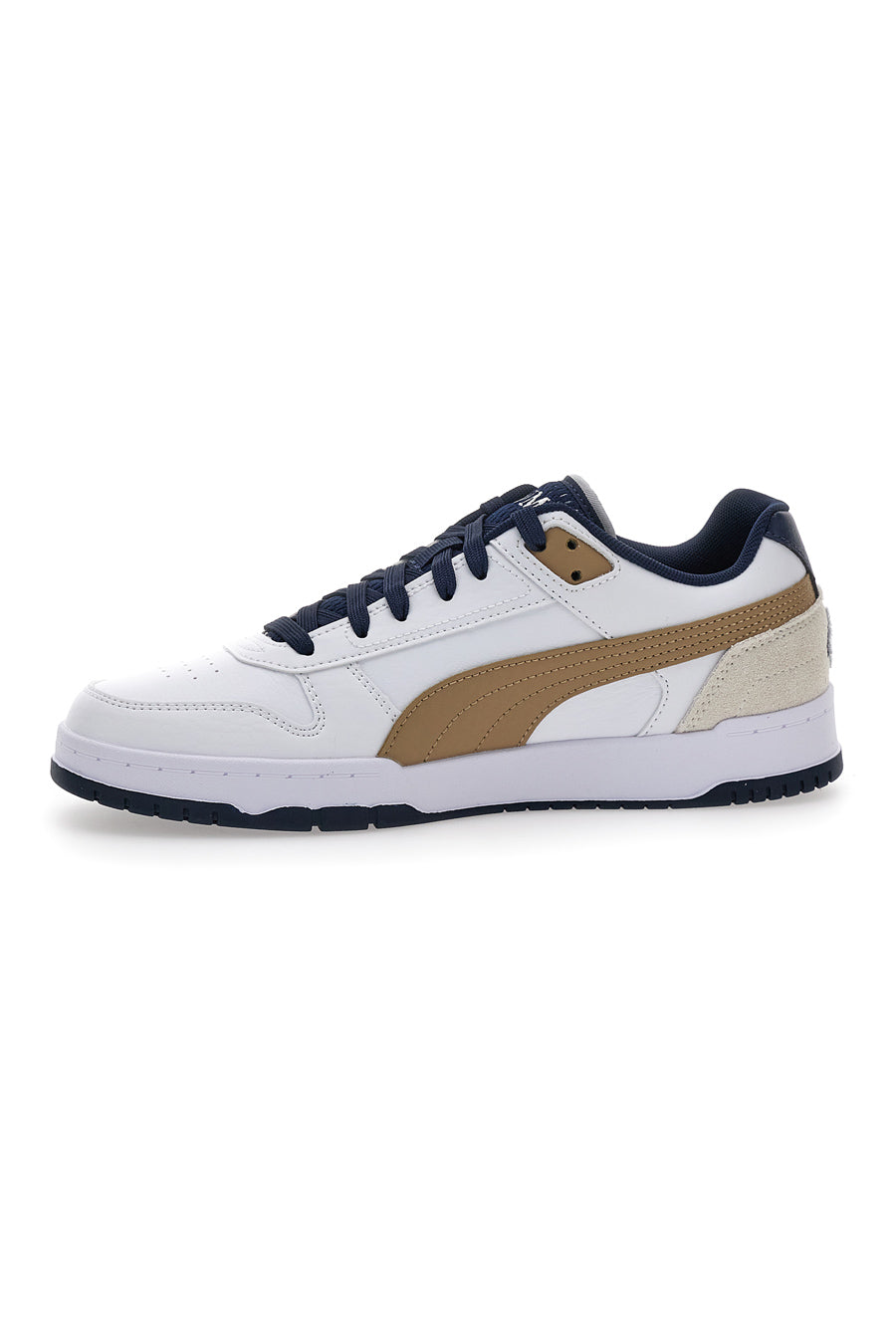 Sneakers bianche con dettagli blu e oro Puma RBD Game Low Retro Club