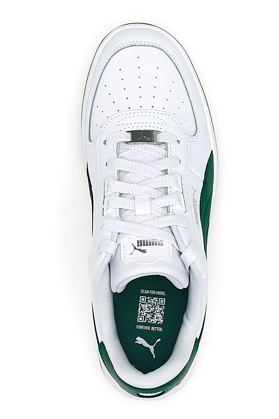 Sneakers bianche con dettaglio laterale verde Puma Caven 2.0 Lux