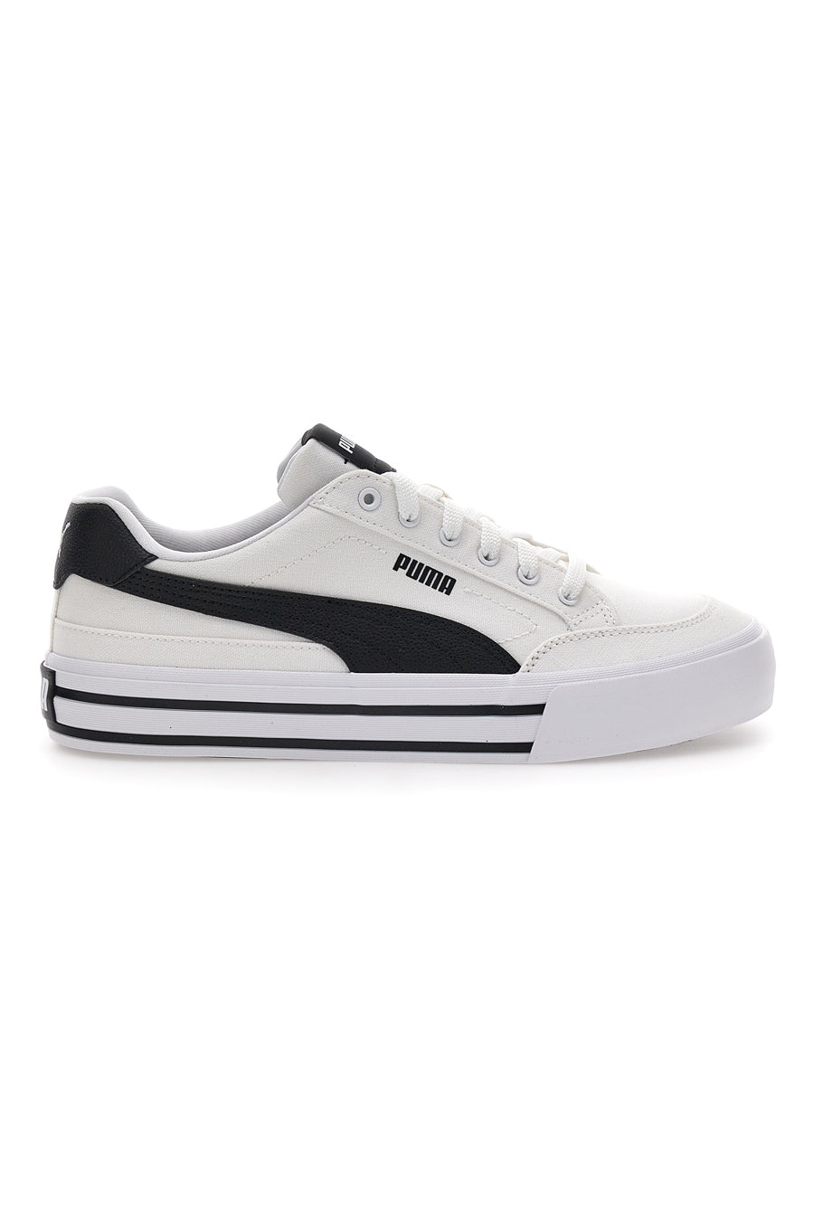 Sneakers Bianche e Nere Con Lacci Puma Court Classic Vulc Fs