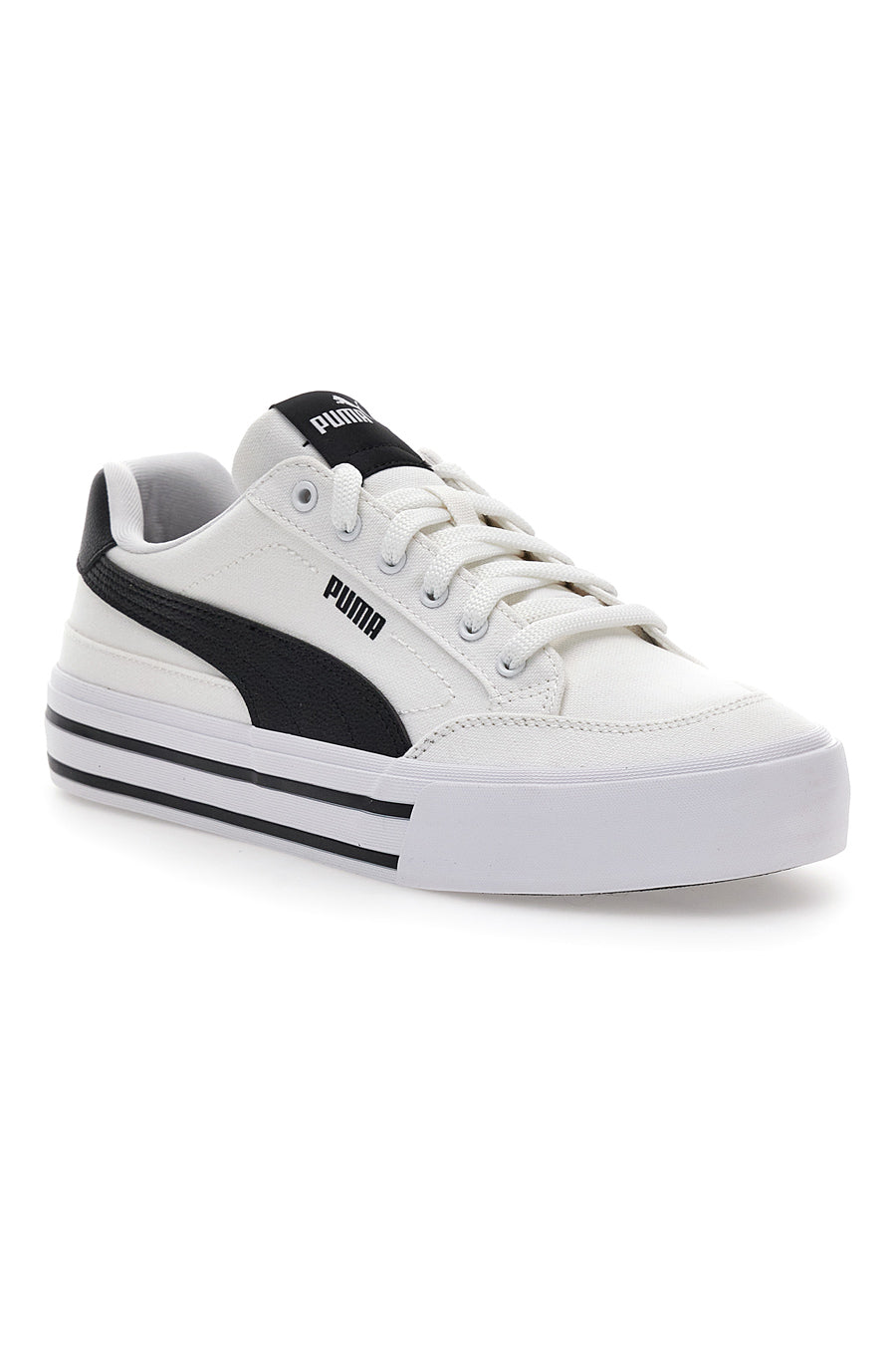 Sneakers Bianche e Nere Con Lacci Puma Court Classic Vulc Fs