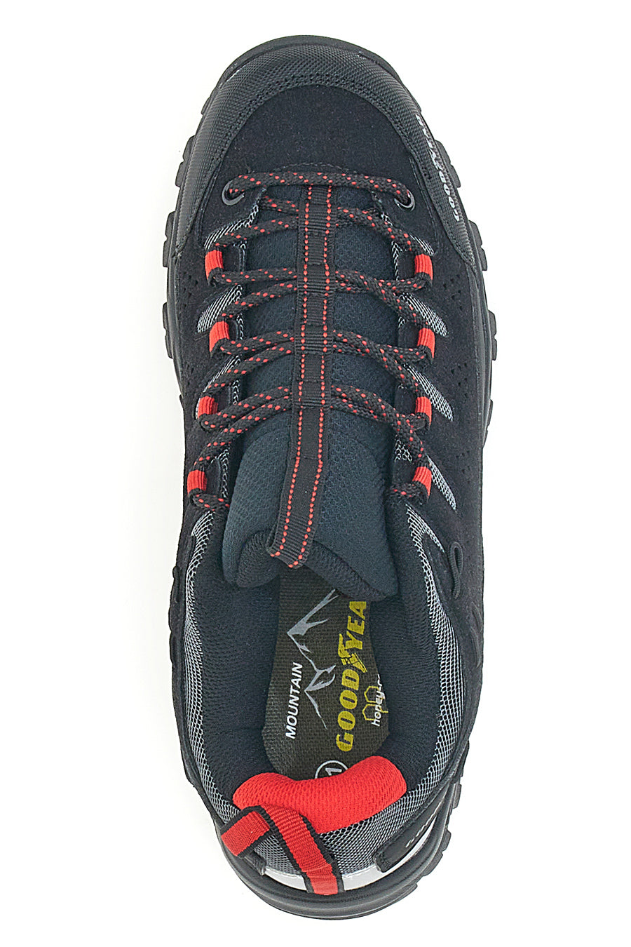 Scarpe da Trekking nere con dettagli rossi Goodyear 41029