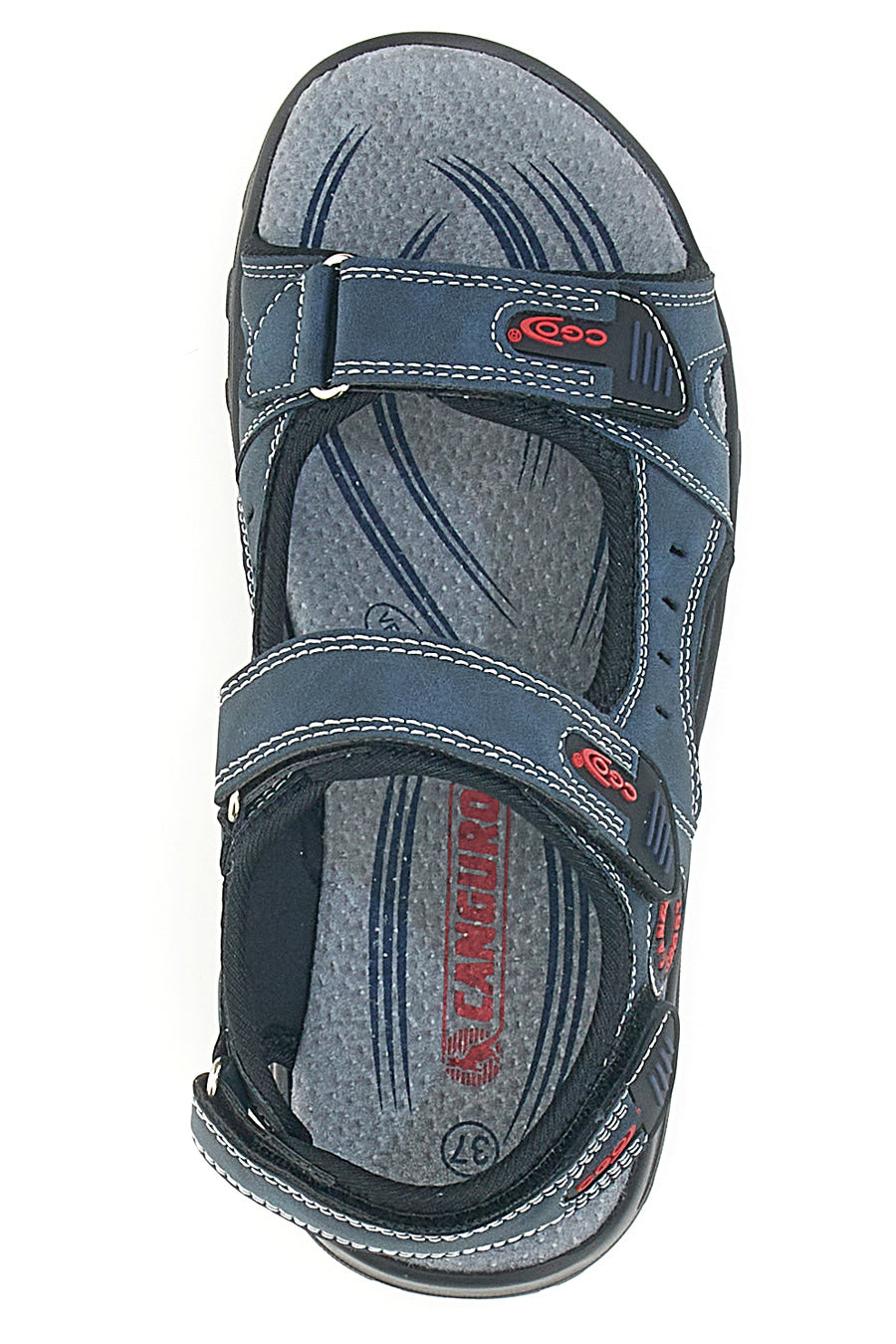 Sandali Blu Con Strappi in Velcro Canguro 1002