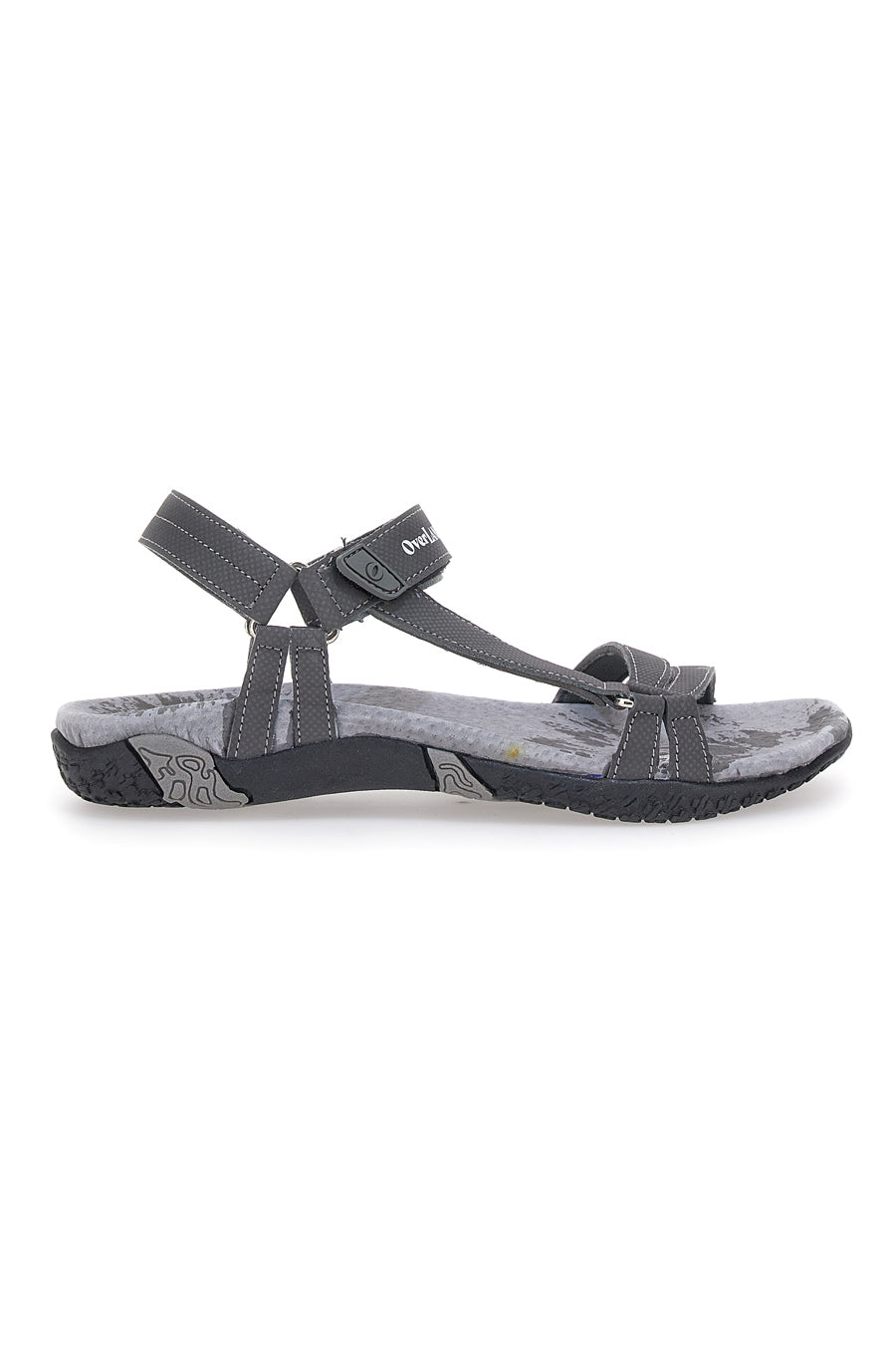 Graue Sandalen mit Klettverschluss Overland 5415