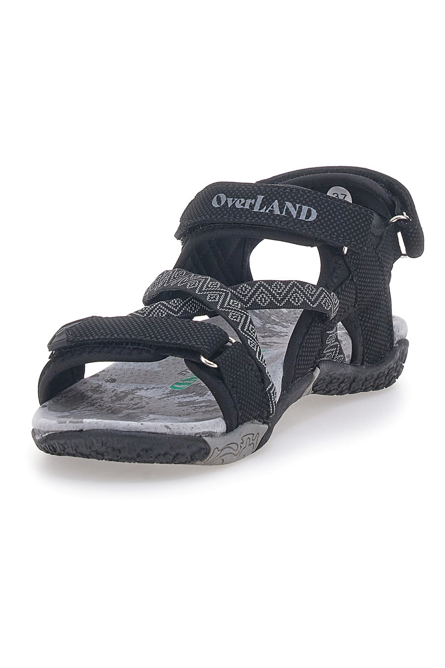 Overland Schwarze Sportsandalen mit Klettverschluss 22326