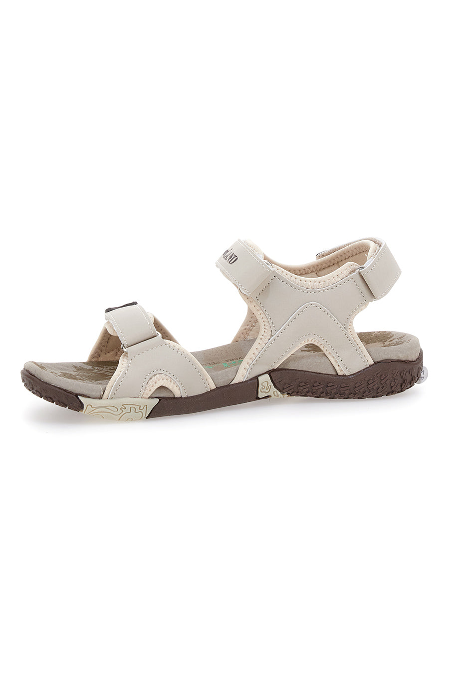 Beige Sportsandalen mit Rissen Overland 22324