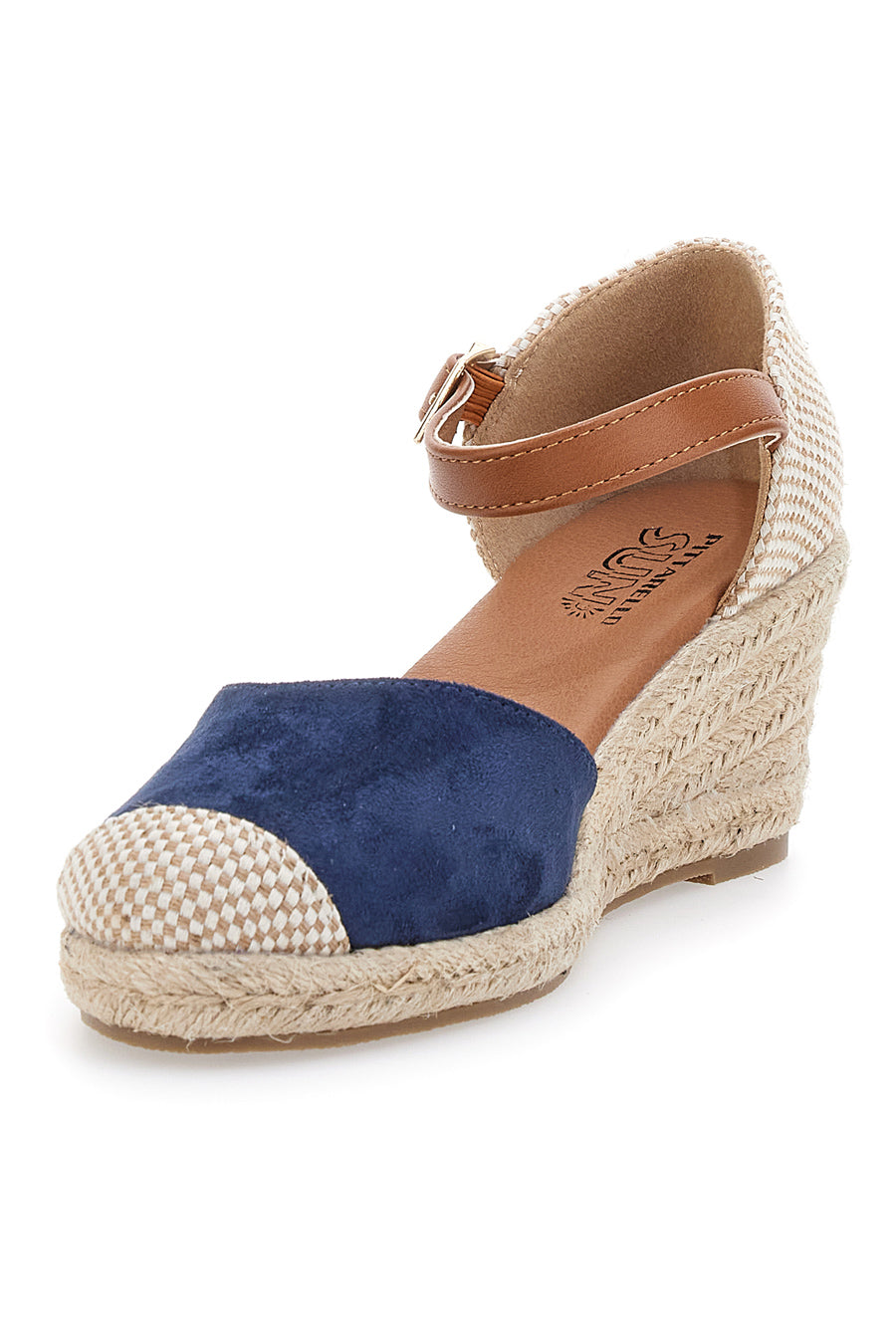 Sandali Espadrillas Blu Con Zeppa Pittarello Sun 201881