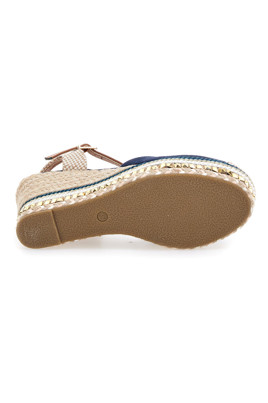 Sandali Espadrillas Blu Con Zeppa e Fibbia Pittarello Sun 322290