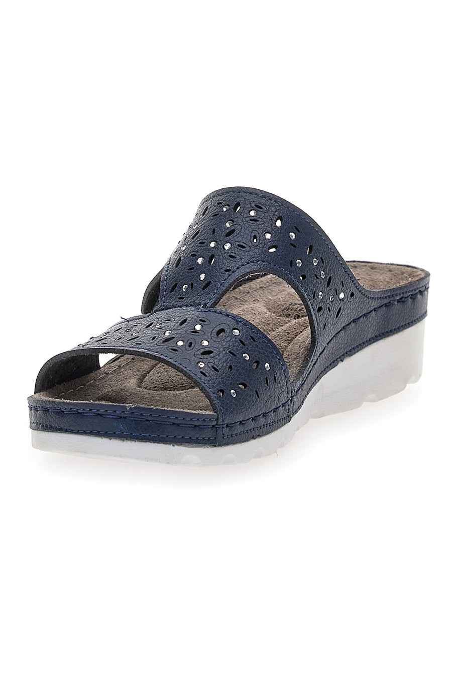 Ciabatta Blu in Vera Pelle TIGLIO 4346