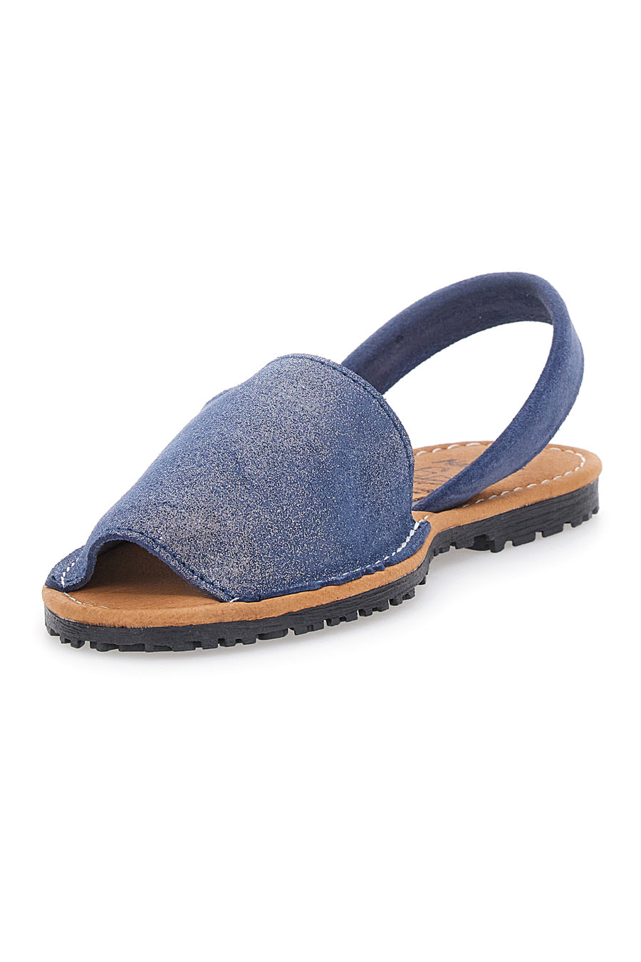 Sandali Minorchine Blu Navy in Pelle Fly Nature 204