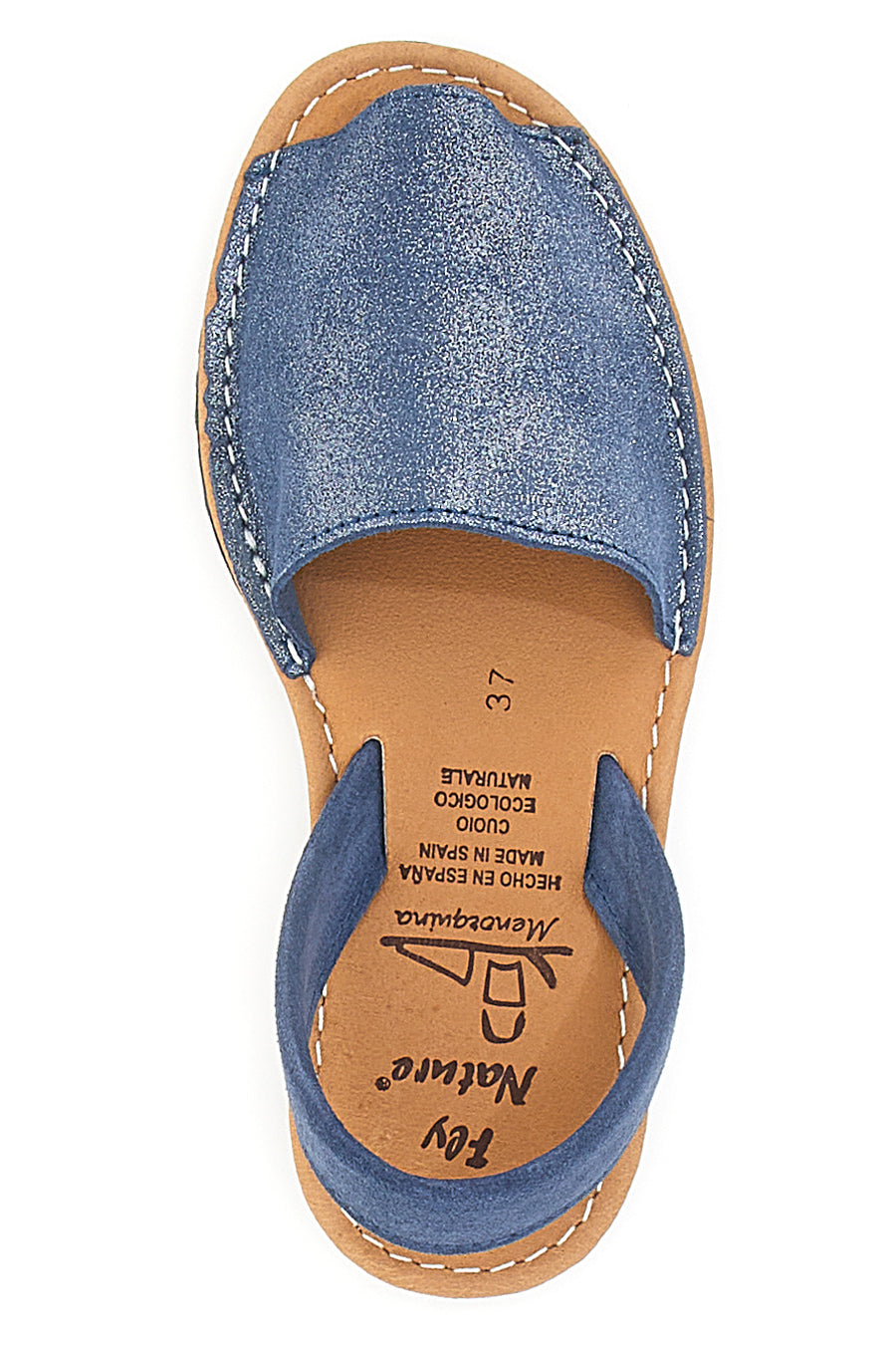 Sandali Minorchine Blu Navy in Pelle Fly Nature 204