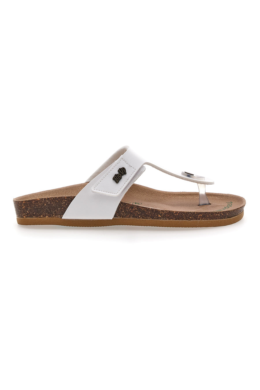 Weiße Bio Up Flip Flops Hausschuhe 25414