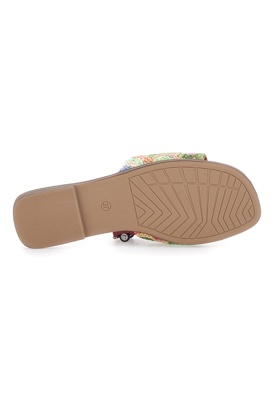 Ciabatte Flat Multicolor Con Morsetto Dorato First Lady 467