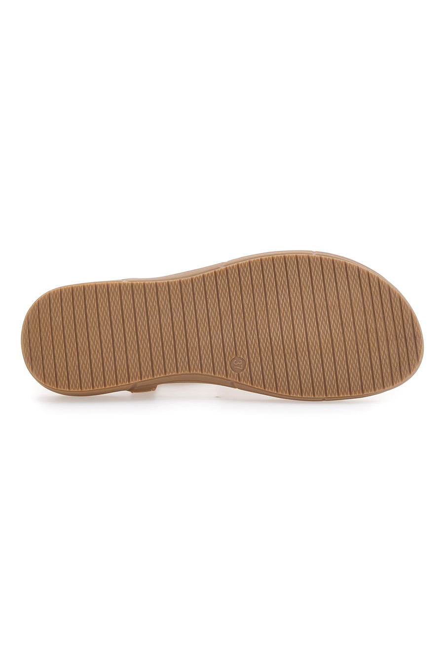 Sandali Camel Infradito Con Perline Colorate Prima Riga BBX6971