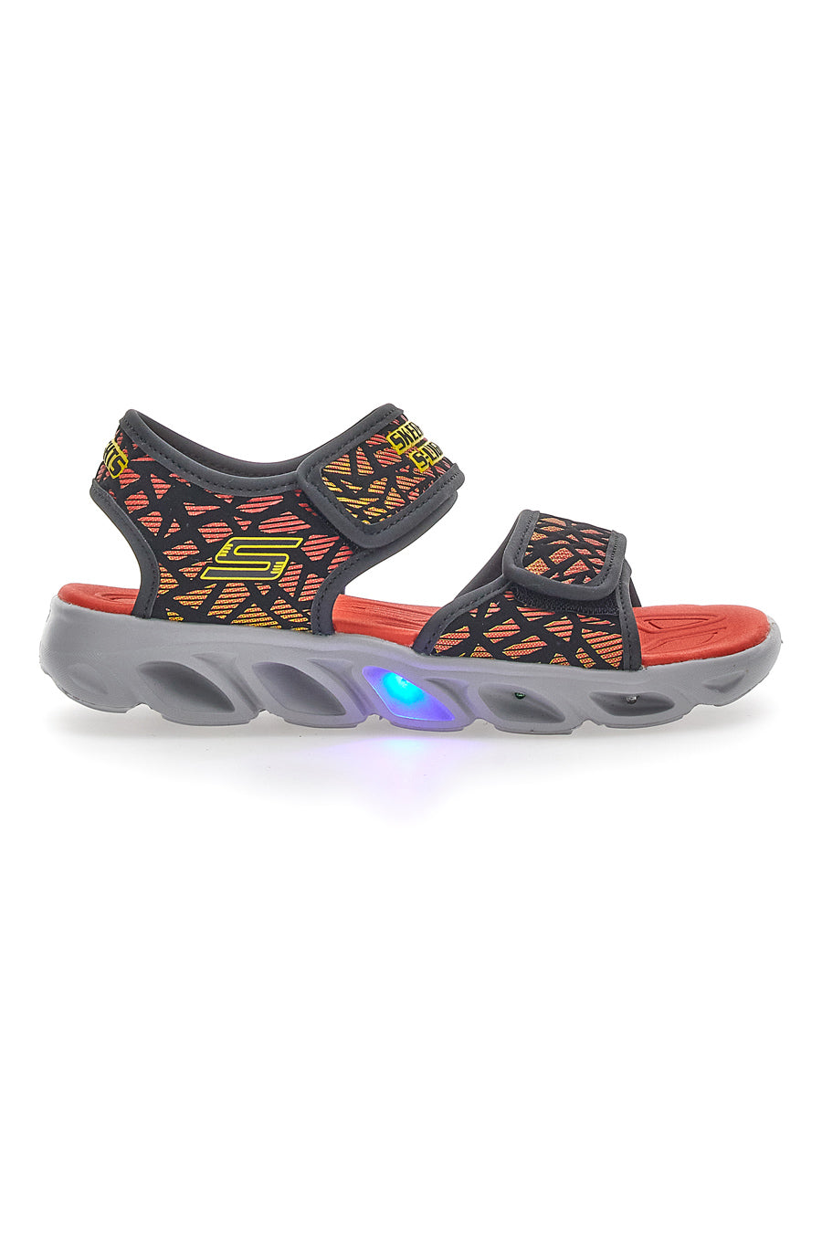 Sandali Skechers Hypno Splash Sun Sonic Neri e Arancio