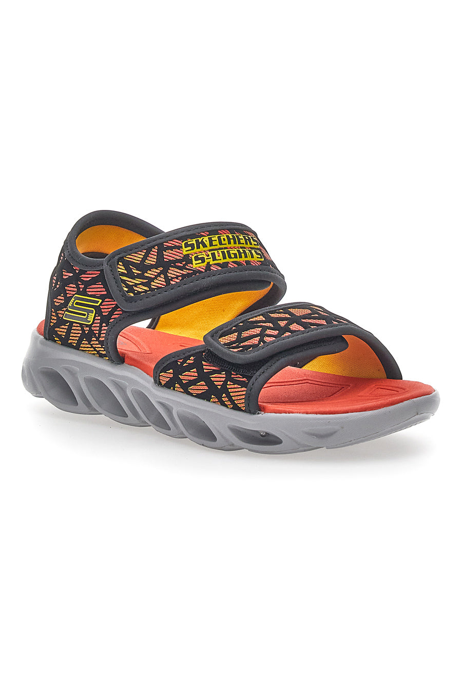 Sandali Skechers Hypno Splash Sun Sonic Neri e Arancio