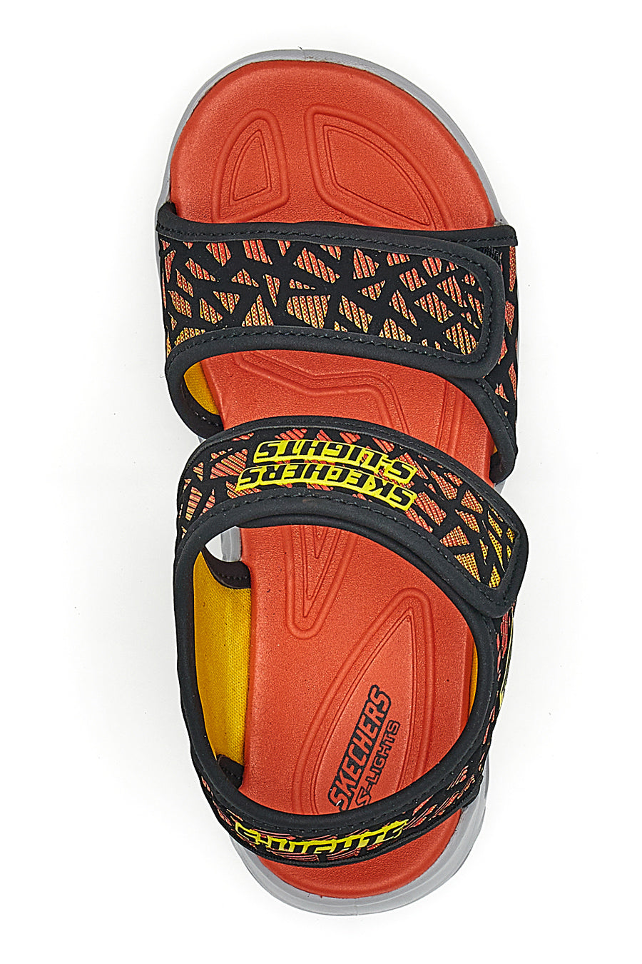 Sandali Skechers Hypno Splash Sun Sonic Neri e Arancio