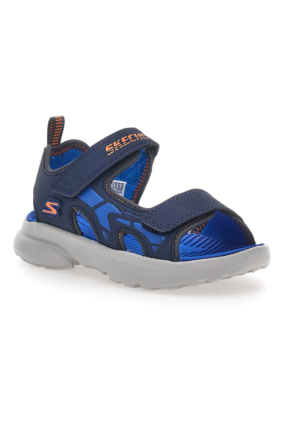 Blaue Skechers Razor Splash Aqua Buddies Stoffsandalen