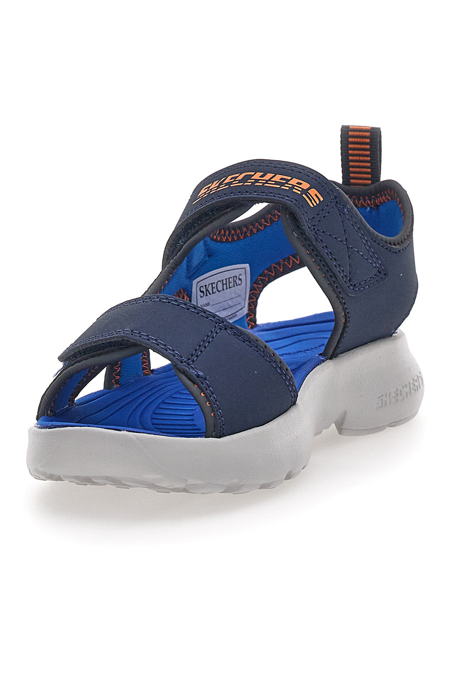 Blaue Skechers Razor Splash Aqua Buddies Stoffsandalen