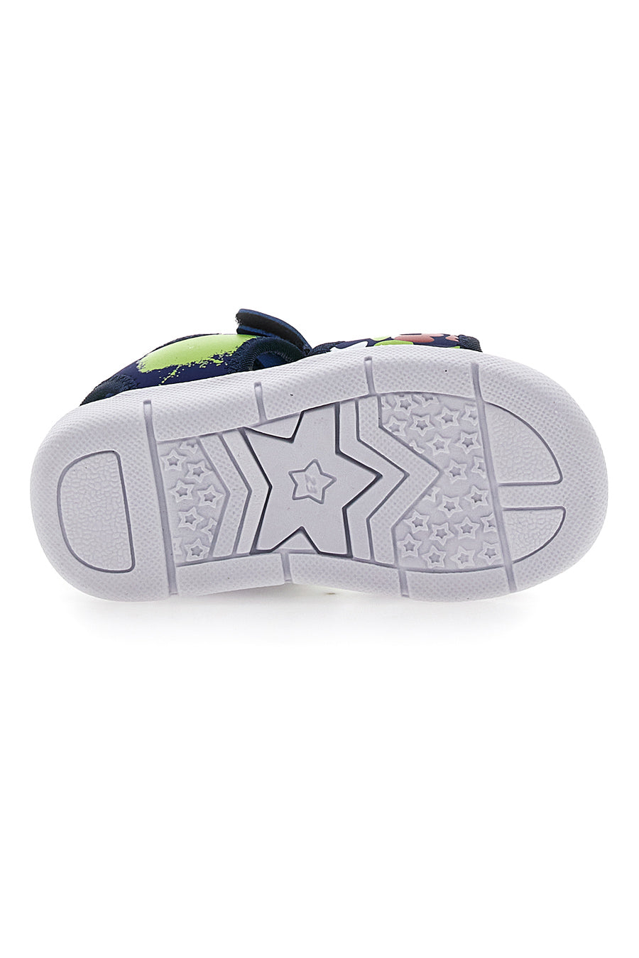 Sandali Blu e Lime con Fascia Regolabile con Velcro Superga 63820