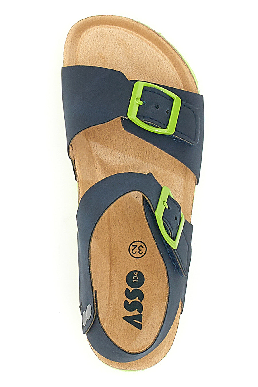 Sandali Blu con Chiusura in Velcro ASSO 16210