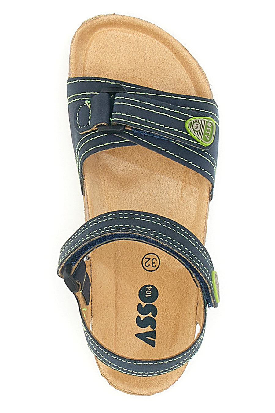 Sandali Blu con Chiusura in Velcro ASSO 64135