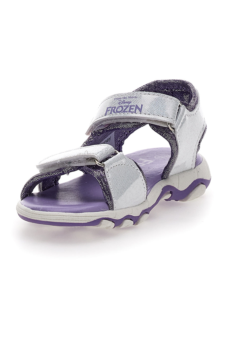 Sandali Viola e Argento Con Strappi In Velcro Frozen 17308