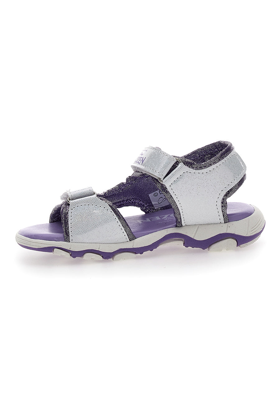 Sandali Viola e Argento Con Strappi In Velcro Frozen 17308