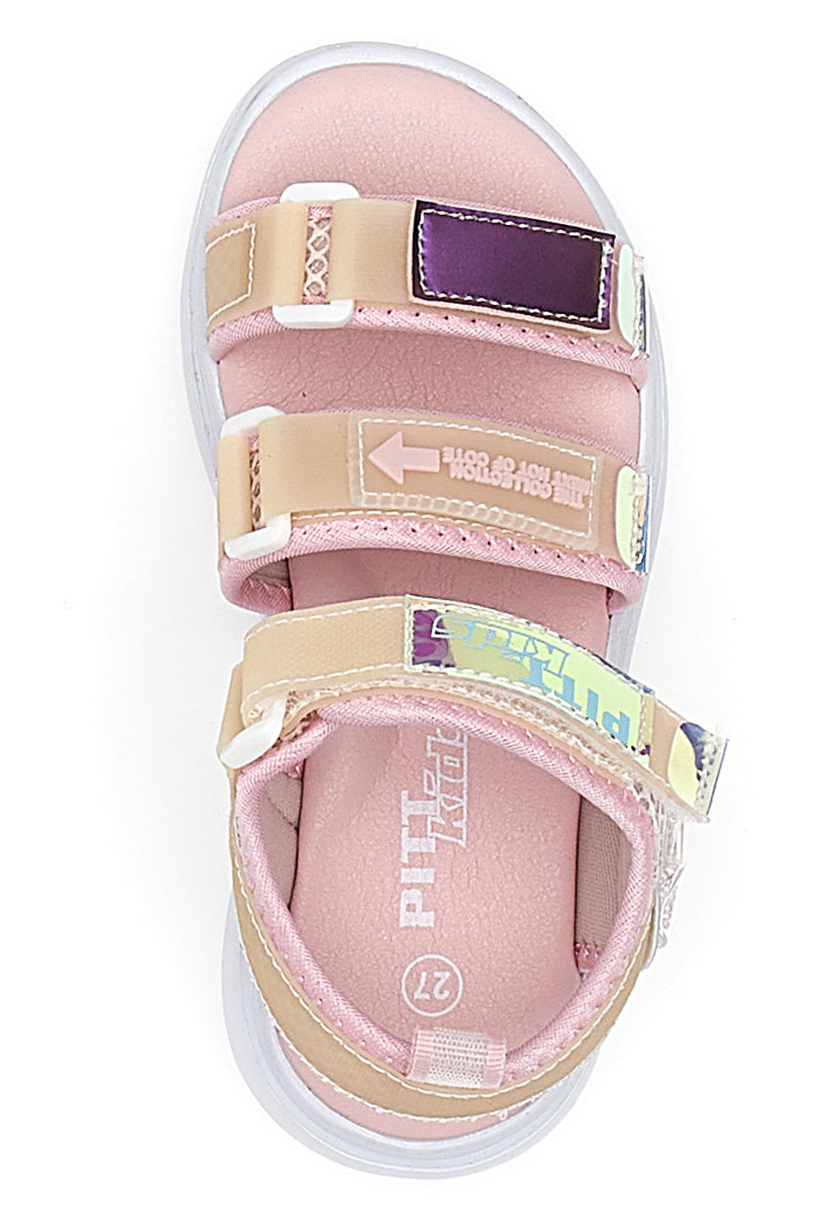 Sandali Bimba Rosa Con Strappo in Velcro Pitt Kids 2208903