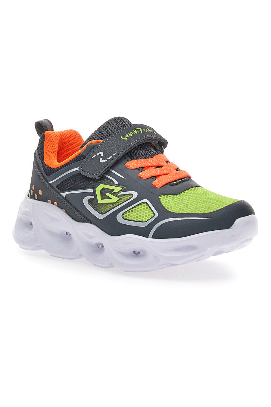 Sneakers Grigie e Lime Seven Oaks  2208