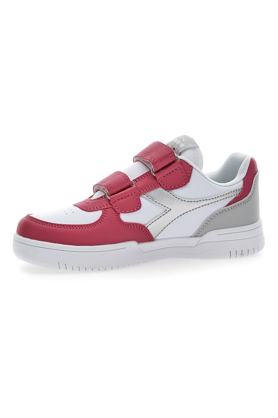 Diadora Raptor Low Sneakers in Weiß und Rosa