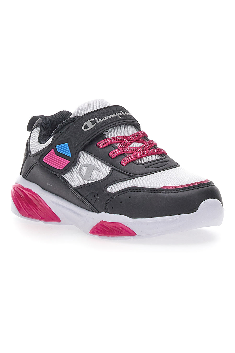 Sneakers con Luci Champion Wave G PS Nere