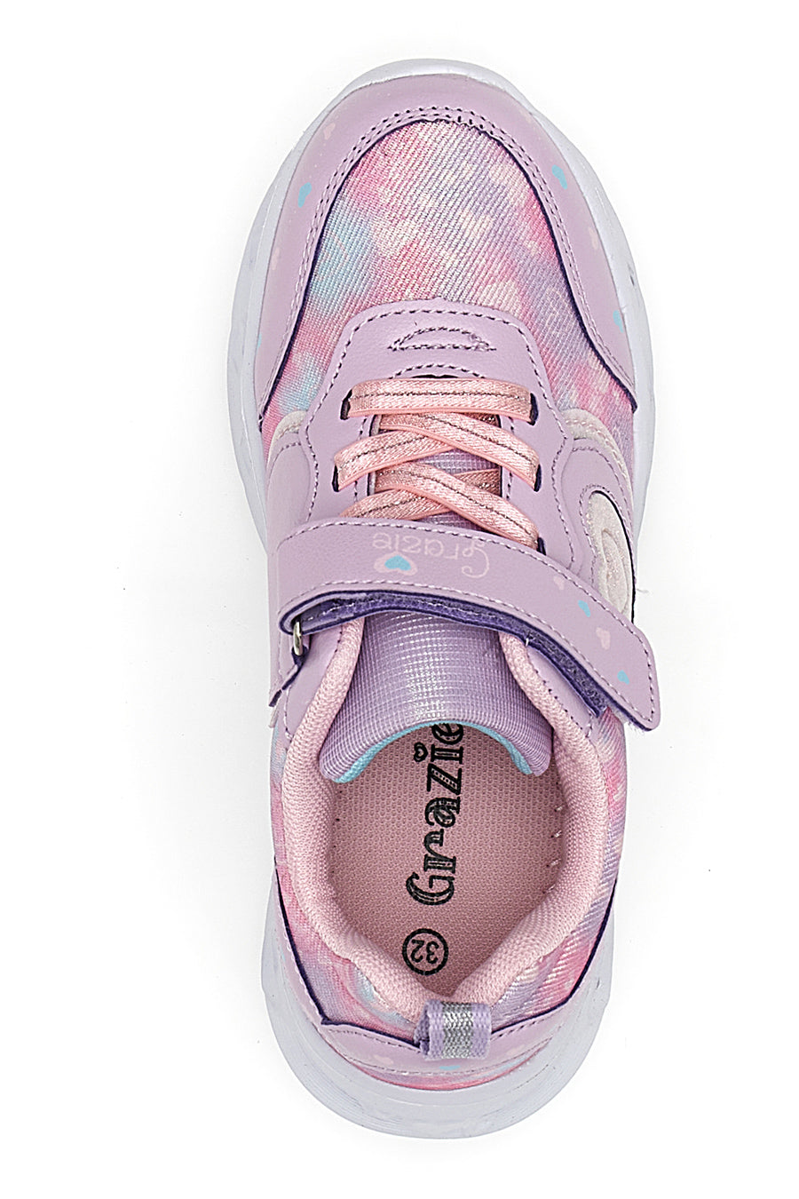 Sneakers Con Luci Grazie 2267 Rosa