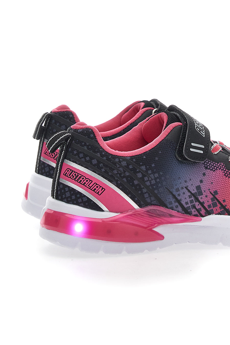 Sneakers con Luci Australian 100 Nere e Rosa