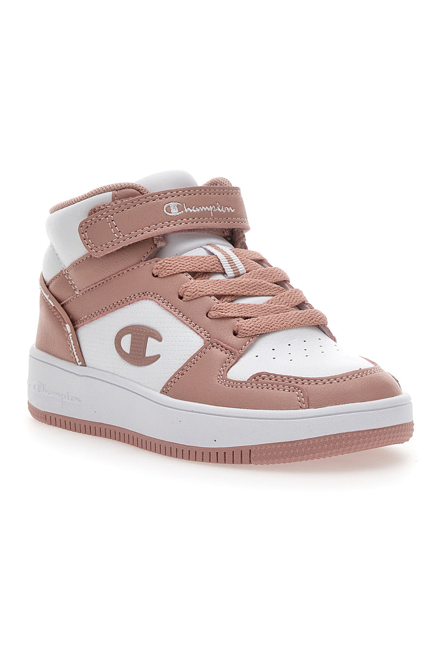 Sneakers Champion Rebound 2 Mid G Ps Bianche e Rosa