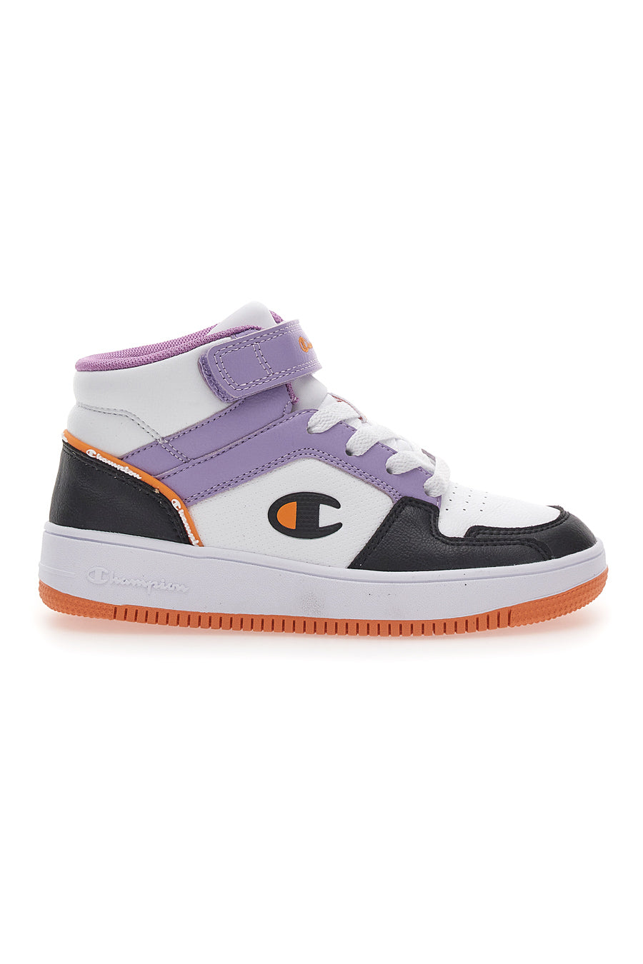 Sneakers Mid-Cut Bianche e Lilla Champion Rebound 2 Mid G Ps