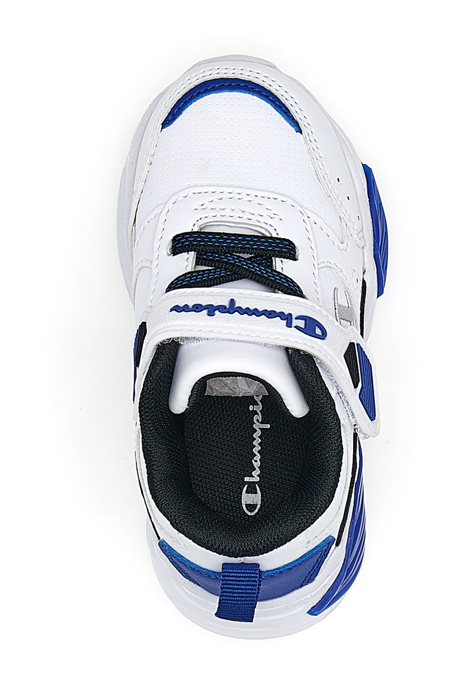 Sneakers Bianche e Blu Con Luci Champion Wave Pu G Td