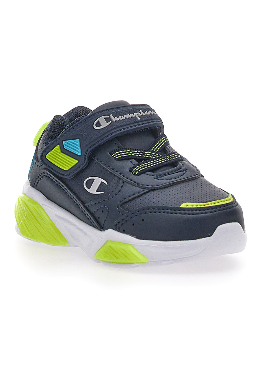 Sneakers Primi Passi Blu con Luci Champion Wave Pu B Td