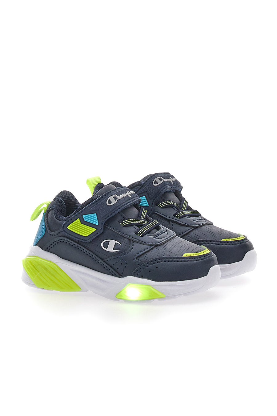 Sneakers Primi Passi Blu con Luci Champion Wave Pu B Td