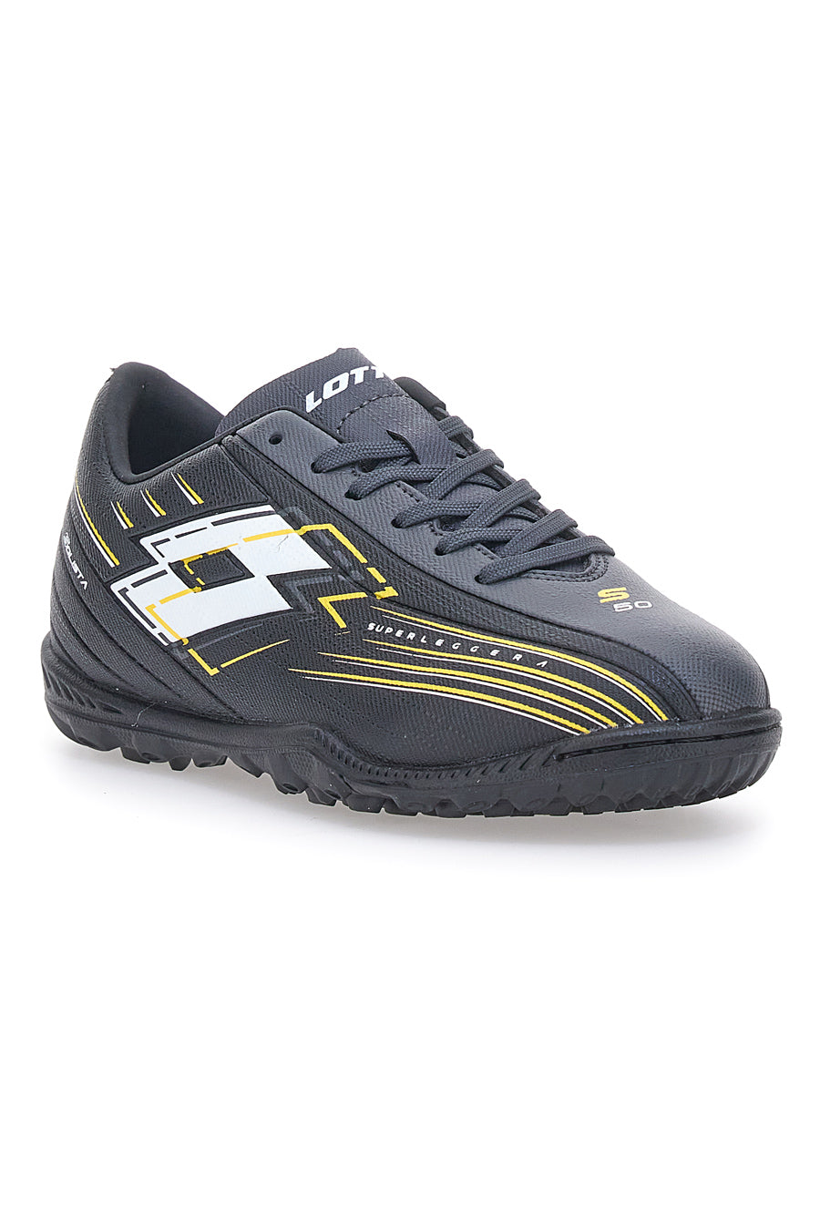 Scarpe da Calcio Nero Lotto Solista 700 VII TF JR