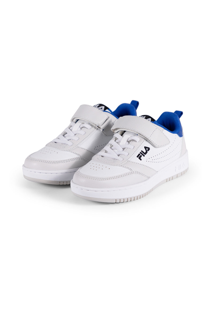 Sneakers Bianche Con Strappo In Velcro Fila Rega Kids