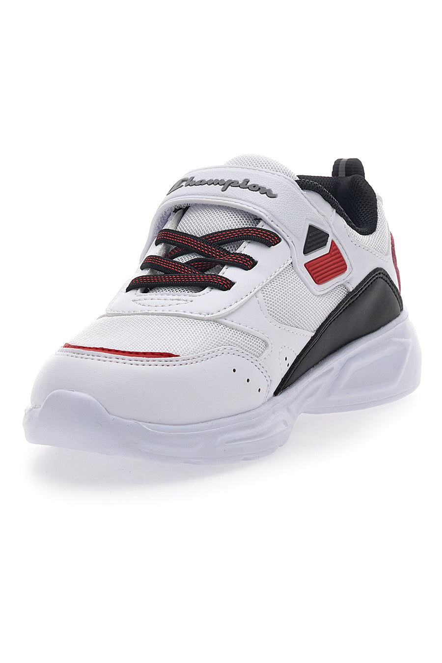 Sneakers Bianche e Rosse Con Luci Champion Wave B PS