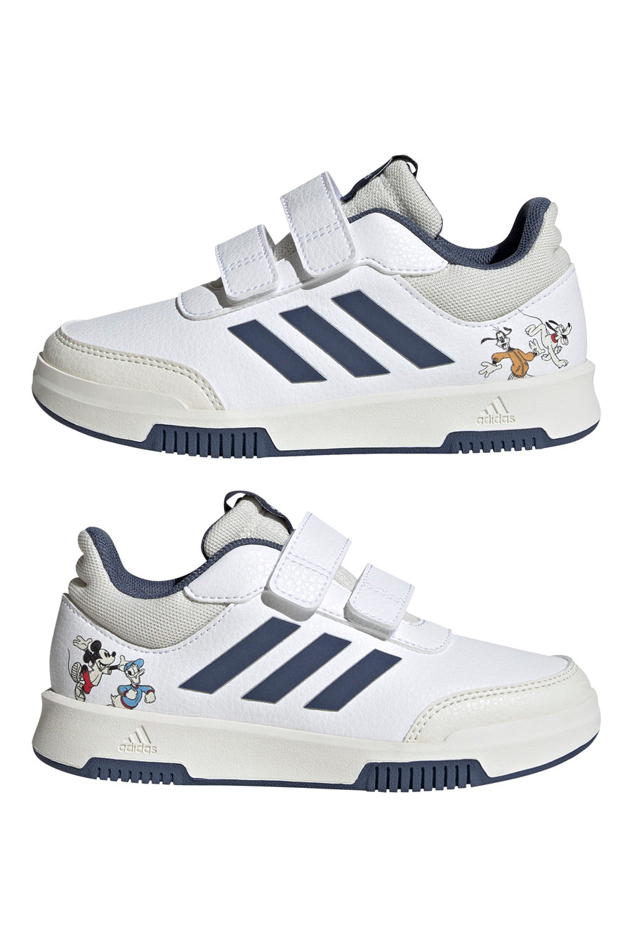 Weiße Turnschuhe mit Klettverschluss Adidas Tensaur Sport Mickey CF K