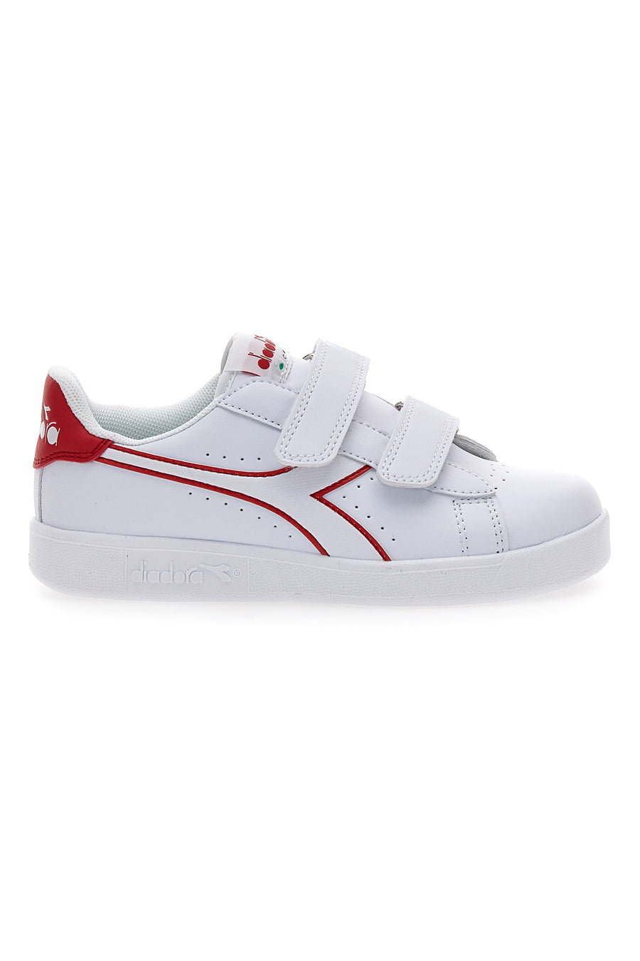 Sneakers bianche con logo rosso e velcro DIADORA GAME PS