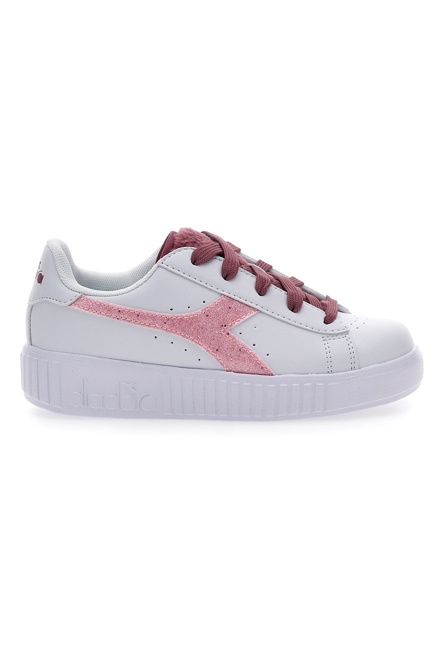 Sneakers bianche con lacci rossi DIADORA GAME STEP P PS FLUFFY