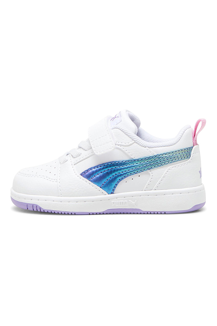 Sneakers Bianche e Lilla Puma Rebound V6 Low Bouncy Sky Ac Inf