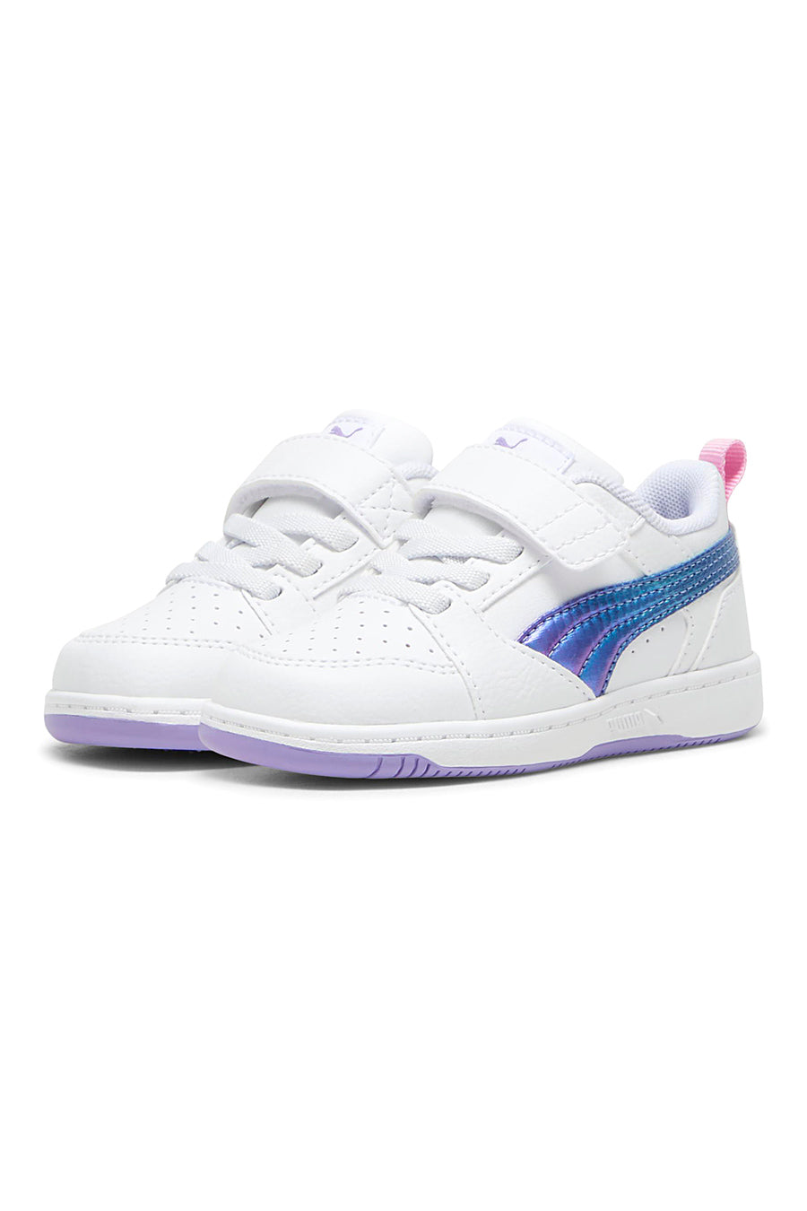 Sneakers Bianche e Lilla Puma Rebound V6 Low Bouncy Sky Ac Inf