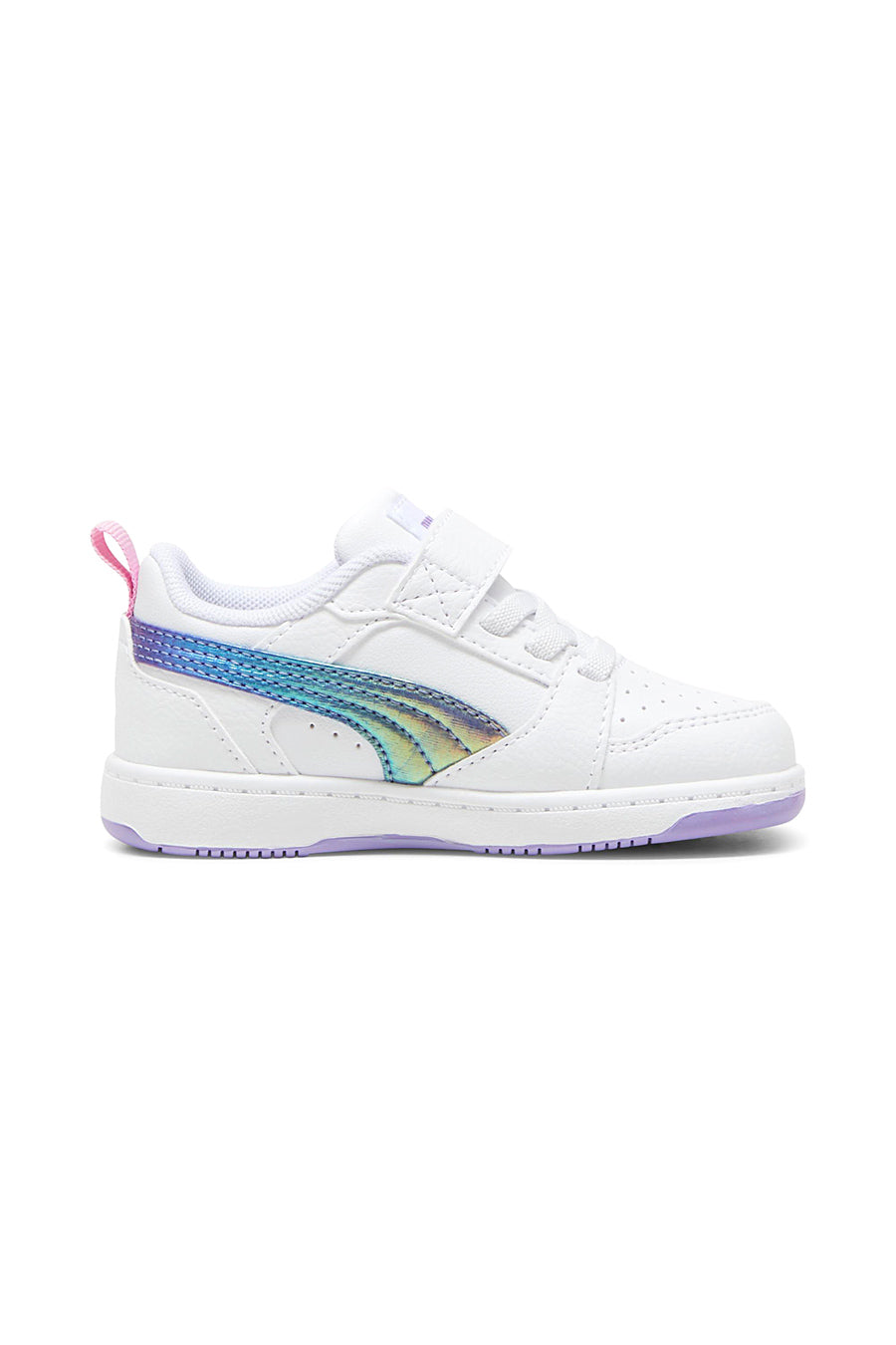 Sneakers Bianche e Lilla Puma Rebound V6 Low Bouncy Sky Ac Inf