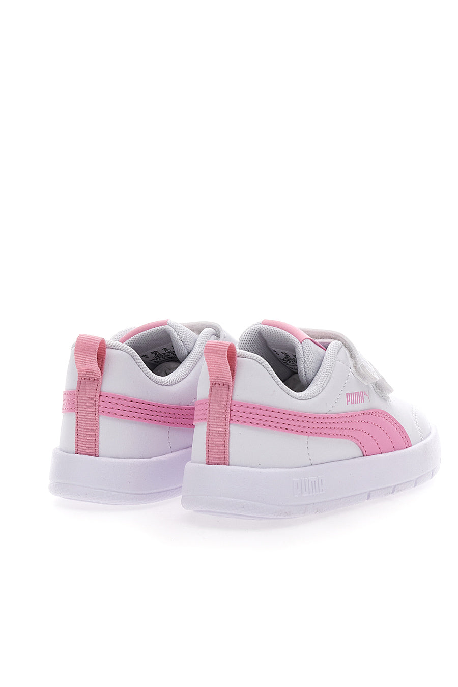 Sneakers Bianche e Rosa con Velcro Puma Courtflex V3 V Inf